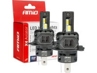 Led-Lampor För Bilar X4-Serien Aviator H4/H19 6500K Canbus Amio-03763