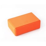 GZQ Yoga Brick 2Pcs High Density Foam Blocks to Support & Deepen Poses, Improve Strength, Flexibility & Balance for Stretch Gym Exercise Pilates Workout Body Building (Orange)