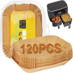 YQL Air Fryer Liners for Ninja Dual/Tower, 120pcs Disposable 