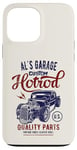 Coque pour iPhone 13 Pro Max Al's Hotrod Garage Classic Car Custom Al Design