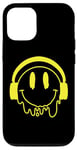 Coque pour iPhone 15 Pro Sourire jaune fondant drôle souriant visage dégoulinant mignon