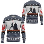 Santa Darth Vader Jul Ugly Sweater Star Wars The Mandalorian Men Pullover Kläder Höst Vinter Dam Sweatshirt style 2 XL