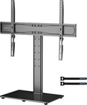 BONTEC Universal Table Top Pedestal TV Stand with Bracket for 32-65 inch TVs, TV