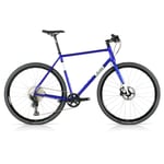 Merlin All-Road Steel SLX Flat Bar Gravel Bike - Metallic Blue / White Black 56cm Blue/White/Black