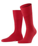 FALKE Men's Airport M SO Wool Cotton Plain 1 Pair Socks, Red (Scarlet 8120), 7-8