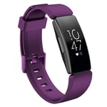 Fitbit Inspire / Inspire HR klockband av silikon - Storlek: S / Mörklila