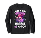 Just a Girl Who Loves Anime and K-Pop Anime Merch Japanese Long Sleeve T-Shirt