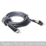 1.5m 5.0x1.0 Câble de chargement USB type-c PD, adaptateur d'alimentation, convertisseur vers prise mâle 14, pour Lenovo Asus Hp, chargeur d'ordinateur portable