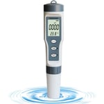 4-en-1 Testeur pH Mètre, pH Mètre numérique de qualité de l'eau pour Tester Le pH/TDS/EC/Température de Haute précision, Test pour Eau Potable, Maison, Piscine, Aquarium