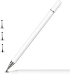 Stylets Pour Écrans Tactiles Crayon Universel Précis Et Lisse Pour Tablette Avec Capuchon Magnétique Pour Android Et Iphone, Stylet Pour Téléphone, Stylet Samsung, Blanc[Q563]