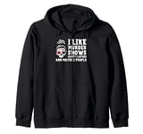 Best Murder Show Art For Men Women Murder Crime Investigator Zip Hoodie