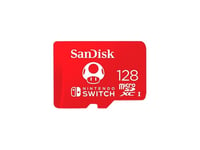 Sandisk - Flash-Minneskort - 128 Gb - Uhs-I U3 - Mikrosdxc Uhs-I - För Nintendo Switch