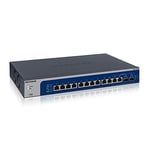 NETGEAR (XS512EM) Plus Switch 10gb Ethernet | Web Manageable Series Plus | 12 Ports Multi-Gigabit | 2 ports SFP+ 10 Gigabit, bureau/en rack et protection à vie ProSAFE