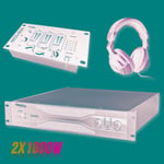 Pack sonorisation amplificateur 2000W SA2000 + Table de mixage 3 voies 5 entrées + Casque