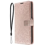 Folio Case for Samsung Galaxy A23 & M23 Wallet and Stand Mandala Flower Pink