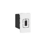 Legrand 077589 Mosaic USB Chargeur, Type-C, 1.5A, 7.5W, 1 Module, 230V ou 5V, Blanc