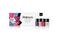 Jessica A Phenomenal Evolution In Polish Set Jessica: Phenom Vivid Colour, Top Coat, Nail Polish, Phen-000, Finale Shine, 15 Ml + Phenom Vivid Colour, Nail Polish, Phen-020, Barbie Pink, 14 Ml + Phenom Vivid Colour, Nail Polish, Phen-022, Geisha Gir