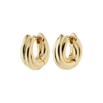 Edea Resirkulerte Chunky Huggie Hoops, Gold