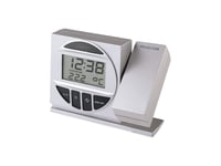 Technoline Radio Controlled Alarm Clock With Projection, Sølv, Aaa, 8760 Timer, 123 X 42 X 91 Mm