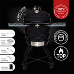 Keraaminen grilli KamadoClub PRO 2, 59 cm, musta