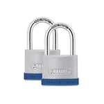 ABUS Padlock Keys 5.3 x 9 cm Silver 2 x Padlock