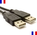 Câble Cordon USB 2.0 Male vers Male 45 cm Rallonge Données Cable Chargeur