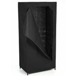 Armoire penderie - Housse en tissu - 70 x H.148 cm - 70 x 46 x 148 - Noir