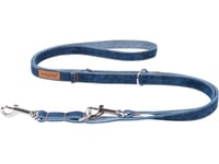 Amiplay Amiplay - 6 I 1 Justerbart Koppel För Hund, Jeans Denim, Storlek Xl, 100-200 Cm X 2,5 Cm Marinblå