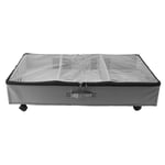 Under Bed Storage Containers 360° Rotating Wheels Rolling Underbed Organizer