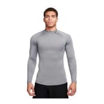 Nike Pro Men's Dri-FIT Fitness Mock SMOKE GREY/BLACK, storlek Medium