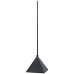 Kare Pendant Lampe, Sort/Rustfritt Stål, Sort