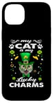 Coque pour iPhone 14 Plus My Cat Is My Lucky Charm Kitten St Patricks Day Cats Lovers