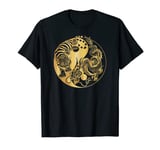 Yin yang tiger dragon gold T-Shirt