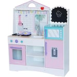 KidKraft Dreamy Delights Play Kitchen for Kids, Wooden Toy Kitchen with Cooking Accessories and Play Food included, Kids' Kitchen set, Toddler Toys, Kids' Toys, 10119