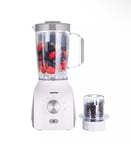 600W 2 in 1 Food Jug Blender 1.5L Jar & 0.3L Mini Coffee Spice Mill Ice Crushing