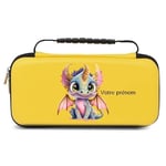 Etui pochette Switch lite jaune dragon princesse personnalisee