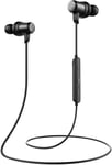 Écouteurs Bluetooth Sports Intra Auriculaires Tour de Cou Magnétique sans Fil Étanche IPX5 avec Micros Intégrés Codec Aptx HD Noir Value