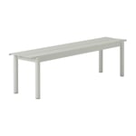 Muuto Linear Steel Bench benk 170x34 cm Grey (RAL 7044)