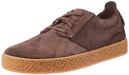 Clarks Men's StreethillLace Sneaker, Dark Brown Suede, 11 UK