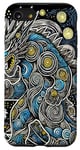 Coque pour iPhone SE (2020) / 7 / 8 Kaiju Monster in Swirling Van Gogh Inspired Design Art