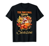 Tis the Fall Leaves Season Football Men Women Thanksgiving T-Shirt