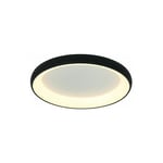 Plafonnier led D400 30W Noir Sablé zambelis - Blanc chaud - 3000K