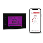 Thermostat VEMER avec carte SIM de données incluse, thermostat programmable intelligent avec application, configuration rapide avec Bluetooth, programmation hebdomadaire de la chaudière