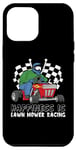 Coque pour iPhone 13 Pro Max Happiness Is Lawn Mower Racing Tondeuse à gazon jardinier