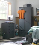 Habitat Kids Pagnell 2 Piece Door Wardrobe Set - Grey