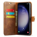 DG.MING Samsung Galaxy A16 Plånboksfodral med avtagbart skal, cognac