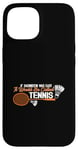 Coque pour iPhone 15 Jeu d'amour pour joueur de badminton