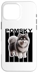 Coque pour iPhone 16 Pro Max Amoureux des chiens Pomsky