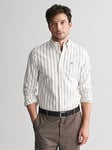 GANT Slim Fit Oxford Long Sleeve Shirt - White, White, Size L, Men