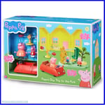 Peppa Pig Peppa's Day Trip To The Park Playset Car & Figures - NEW SEALED RARE